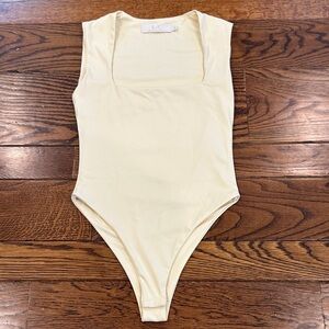 Yellow Sleeveless Bodysuit